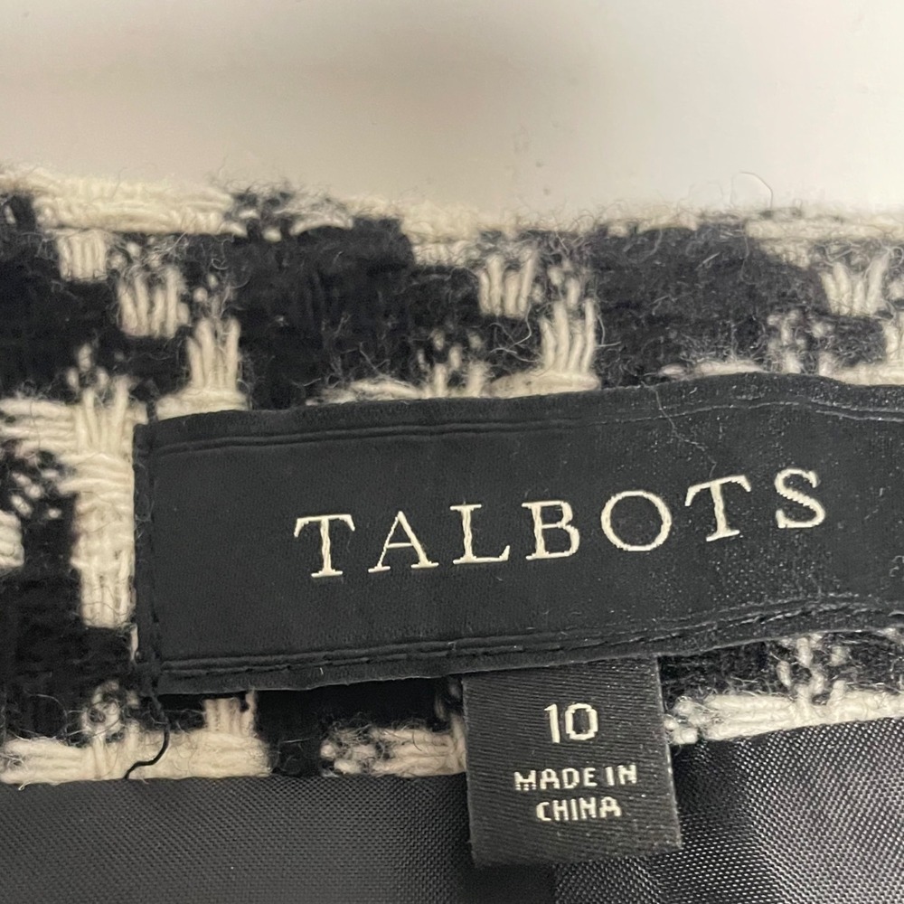 Talbots Houndstooth Button Down Color Block Blaze… - image 2